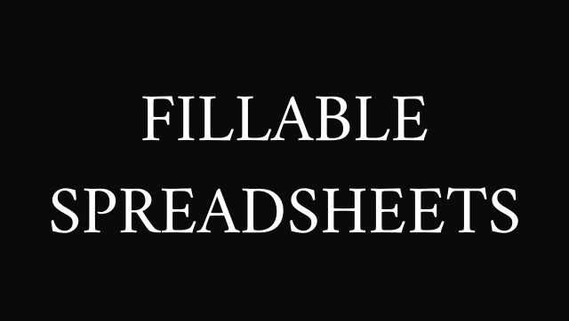 FillableSpreadsheets