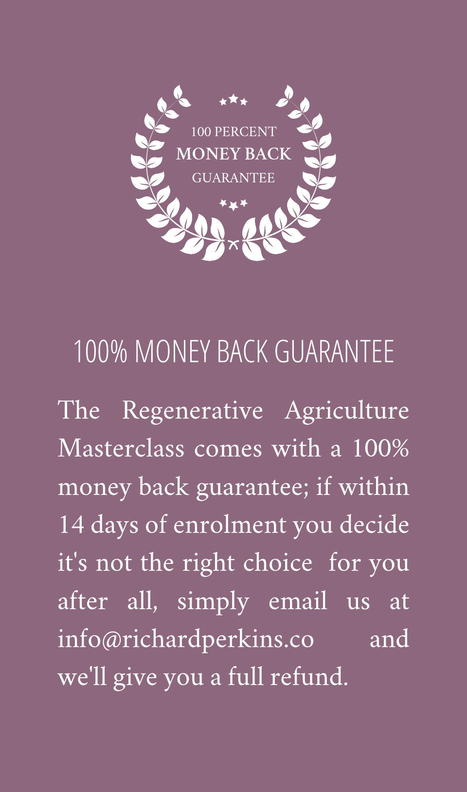 RichardPerkins_RegenerativeAgricultureMasterclass_Guarantee_M